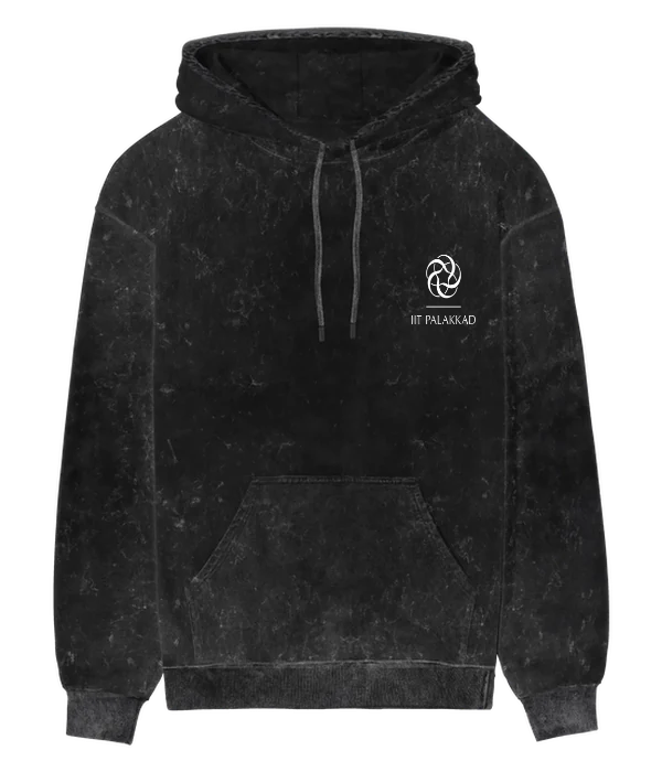 IIT Vintage Varsity Acid Wash Hoodie — IIT PALAKKAD