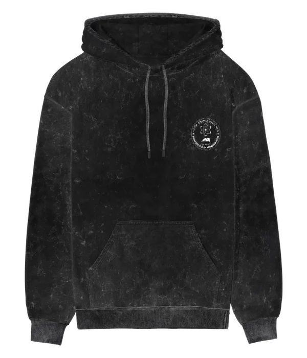 IIT Vintage Varsity Acid Wash Hoodie — IIT PATNA
