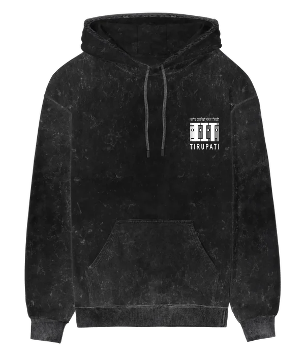 IIT Vintage Varsity Acid Wash Hoodie — IIT TIRUPATI